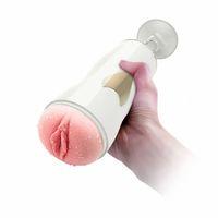 KEY Şarjlı İnleme Sesli Güçlü Titreşimli Vajina ve Oral Çift Taraflı Vantuzlu Otomatik Mastürbatör