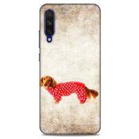 Xiaomi Mi A3 Kılıf Köpek Kıyafetleri (30) Silicone Case Dacshund Pijama