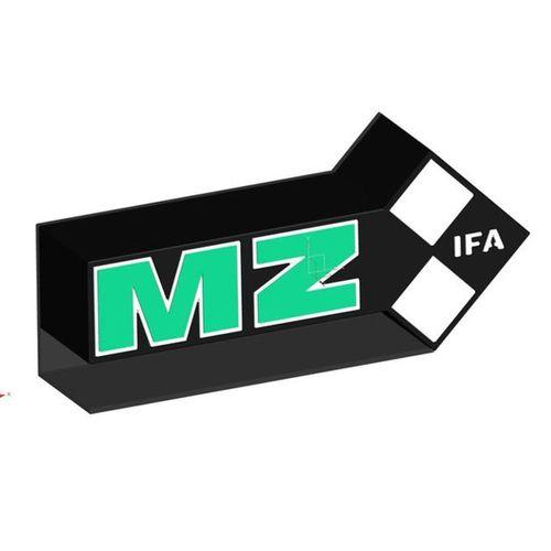 MZ Motosikletler Işık Tabelası 3D Baskı (Bu ürün Sadece Plastik parçadır - Almadan Önce Soru Sorabilirsiniz)