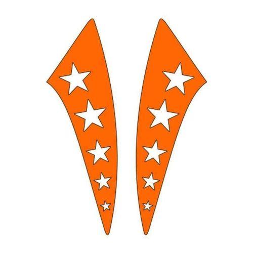 SEVGENT Cg F.Turuncu Yıldızlı Çamurluk Yan Sticker