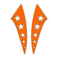 SEVGENT Cg F.Turuncu Yıldızlı Çamurluk Yan Sticker