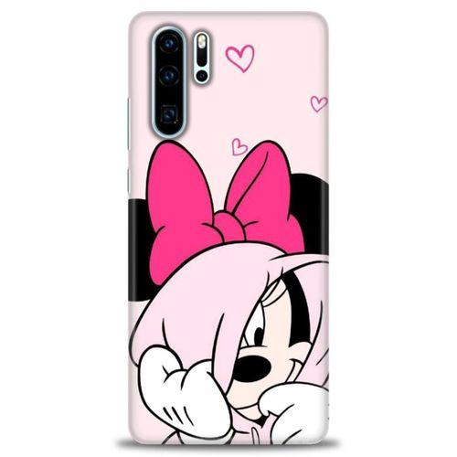 Huawei P30 Pro Kılıf HD Baskılı Kılıf - Pink + Tam Ekran Koruyucu