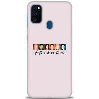 Samsung Galaxy M21 Kılıf HD Baskılı Kılıf - Renkli Friends + Tam Ekran Koruyucu
