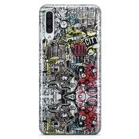 Samsung Galaxy A70 Kılıf Çılgın Şehir Arka Kapak Koruma Desenli Full Koruyucu