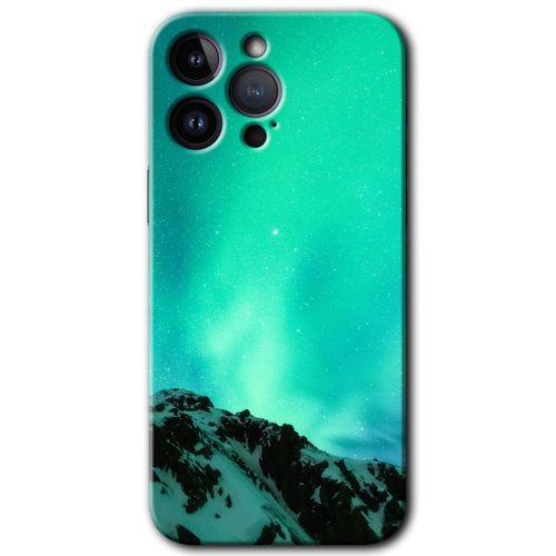 iPhone 14 Pro Kılıf HD Desen Baskılı Arka Kapak - Temperli Cam - Aurora