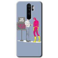 Redmi Note 8 Pro Kılıf HD Desen Baskılı Arka Kapak - Hız Limiti + Kırılmaz Cam