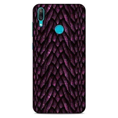 Huawei Y7 2019 Kılıf Dragons (7) Telefon Kılıfı Ejderha Skin Bordo