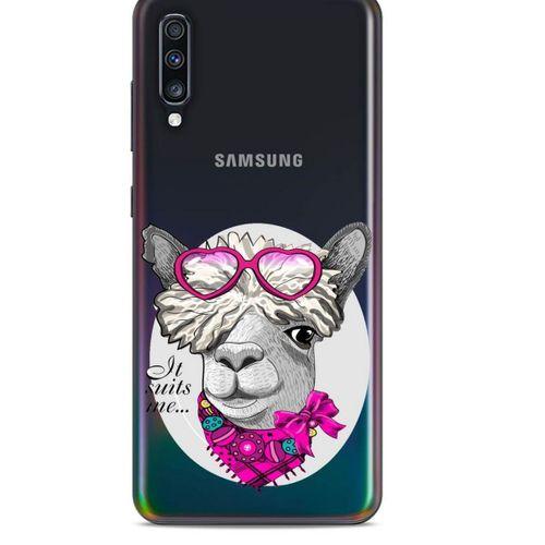 Zoologix (48) Samsung Galaxy A70s Şeffaf Kılıf Silikon Desenli