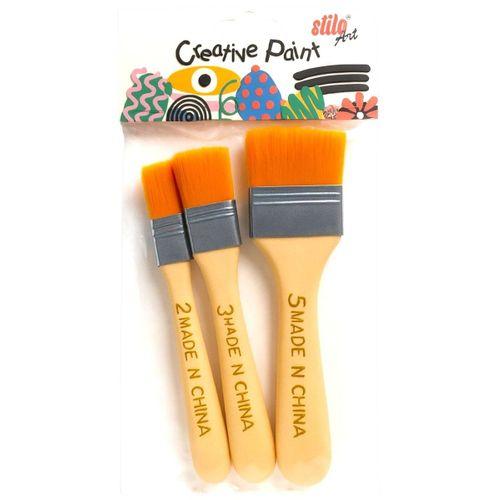 STİLO ART (SET 7) ZEMİN FIRÇA SETİ EKO 3'lü