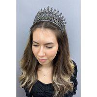 Antrasit Füme Henna Model Gelin Kına Tacı