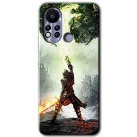 İnfinix Hot 11s Kılıf HD Desen Baskılı Arka Kapak - Dragon Hunter