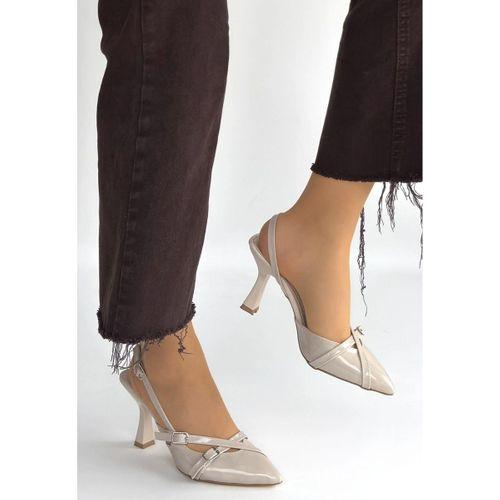 Tetti Bej Rugan Topuklu Ayakkabı