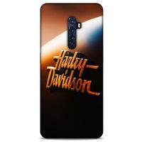 Oppo Reno 2 Uyumlu Kılıf Motorsiklet (47) Crystal Flex Kılıf Harley