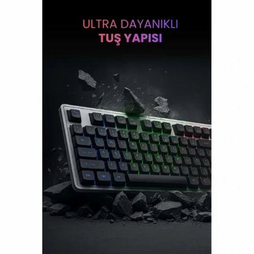 Kablolu Işıklı Gaming Standart Türkçe Q Klavye Ve Mouse Seti