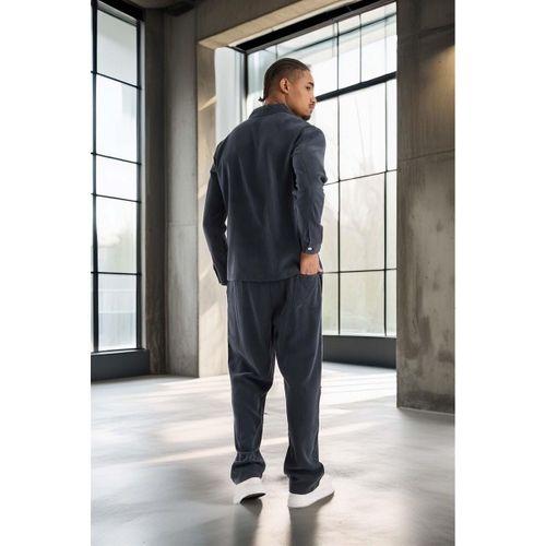 Baggy Kalıp Cupra Kumaş Jogger Erkek Eşofman Takımı - Füme