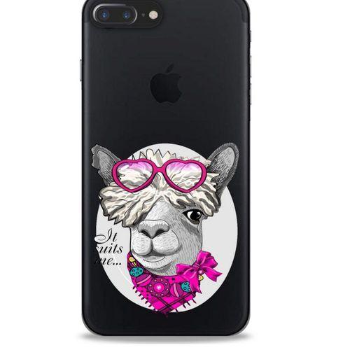Zoologix (48) Apple Iphone 7 Plus Şeffaf Kılıf Silikon Desenli