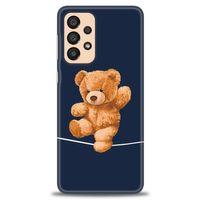 Samsung Galaxy A33 5G Kılıf HD Baskılı Kılıf - İpteki Teddy + Tam Ekran Koruyucu