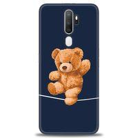 Oppo A5 2020 Kılıf HD Baskılı Kılıf - İpteki Teddy + Tam Ekran Koruyucu