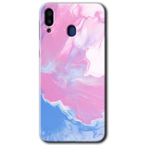 Potkal Hediye Fabrikası Samsung Galaxy M10 HD Baskılı Kılıf + 9D Tam Ekran Koruyucu - Liquid Lekeler Art