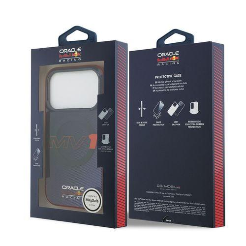 Apple iPhone 17 Pro Kılıf Redbull Orjinal Lisanslı M-safe Şarj Özellikli Çift Katmanlı Çizgi Desenli Sert PC MV Kapak