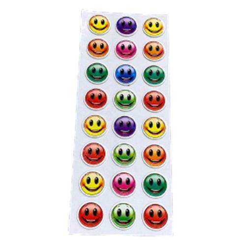 Ticon Puffy Sticker Gülen Yüz Renkli - 2 adet