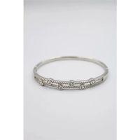 Taşlı Vip Bilezik - Gümüş