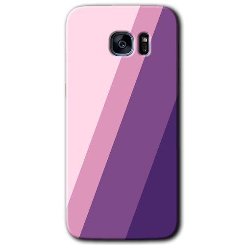 Potkal Hediye Fabrikası Samsung Galaxy S7 Edge Kılıf HD Desen Baskılı Arka Kapak - Oblique