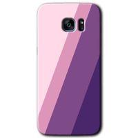 Potkal Hediye Fabrikası Samsung Galaxy S7 Edge Kılıf HD Desen Baskılı Arka Kapak - Oblique