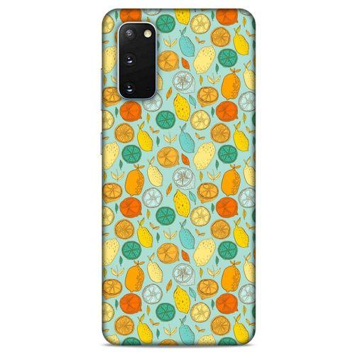 Frutix Turunç 02 Samsung Galaxy S20 Kılıf Desenli Silikon