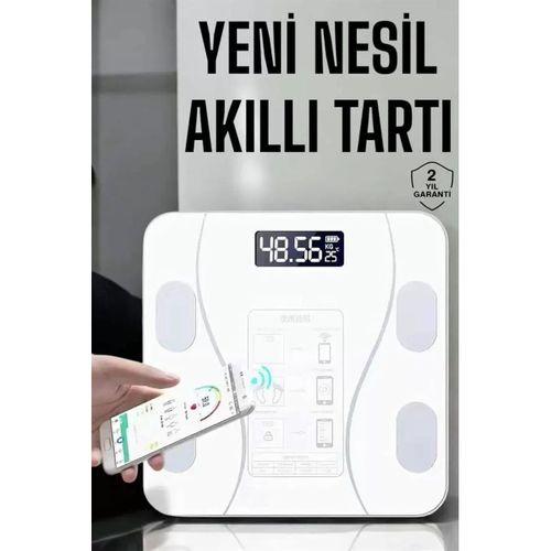Tartı Baskül Dijital Elektronik Tartı Vücut Analiz Wifi Akıllı Yağ Ölçer