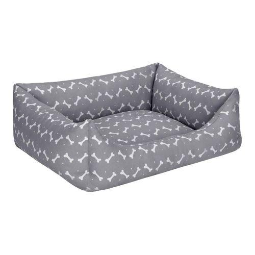 Pet Comfort Uniform Bone Gri-Beyaz Kedi ve Köpek Yatağı M 60x50cm