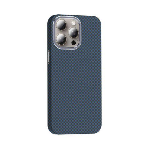 Apple iPhone 15 Pro Kılıf M-safe Şarj Özellikli Karbon Fiber Görünümlü Zore Gros Kapak