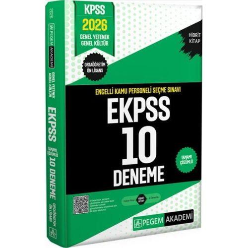 2026 E KPSS Engelli Kamu Personeli Seçme Sınavı Tamamı Çözümlü 10 Deneme Pegem Yayınları