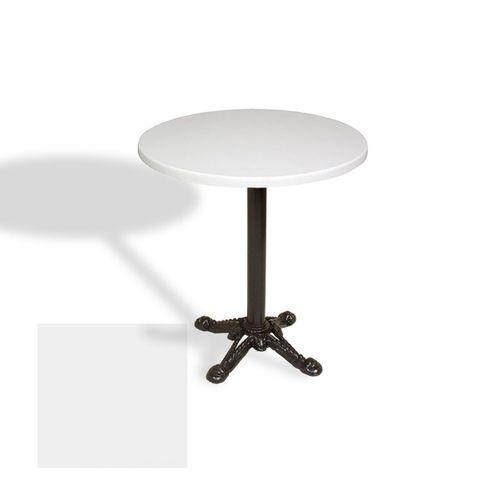 Dockers Çipa Döküm Ayak Yuvarlak Masa Çap 80cm - (Werzalit, Wermodin ve Allzalit Tabla) - Beyaz