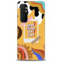 Xiaomi Mi Note 10 Lite Kılıf HD Baskılı Kılıf - Take Time + Tam Ekran Koruyucu