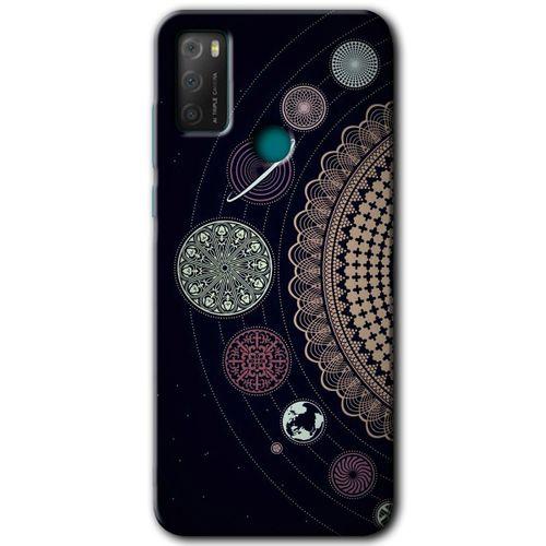 TCL 20E Kılıf HD Desen Baskılı Arka Kapak - Gezegen Döngüsü