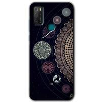 TCL 20E Kılıf HD Desen Baskılı Arka Kapak - Gezegen Döngüsü