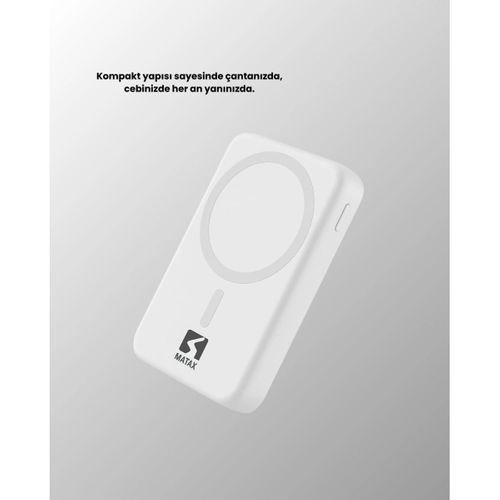 Ultra İnce Manyetik Powerbank Hızlı Şarj, Güçlü Tutuş, 10000 Mah Kapasite