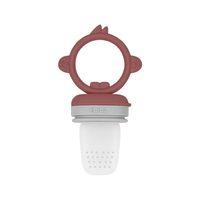 OiOi OiOi Silikon Püre Meyve Sebze Emziği Velvet Rose / Powder Grey