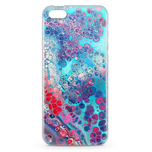 Apple iPhone SE Kılıf Mermer Bubbles Arka Kapak Koruma Desenli Full Koruyucu