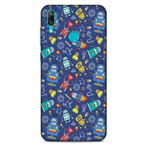 Retro (7) Desen Telefon Kılıfı Renkli Huawei Y7 Prime 2019 Kılıf