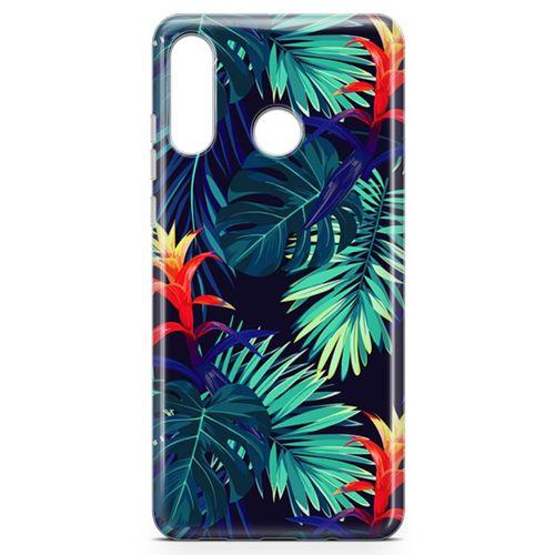 Huawei P30 Lite 2020 Kılıf Pasifik Yapraklar Arka Kapak Koruma Desenli Full Koruyucu