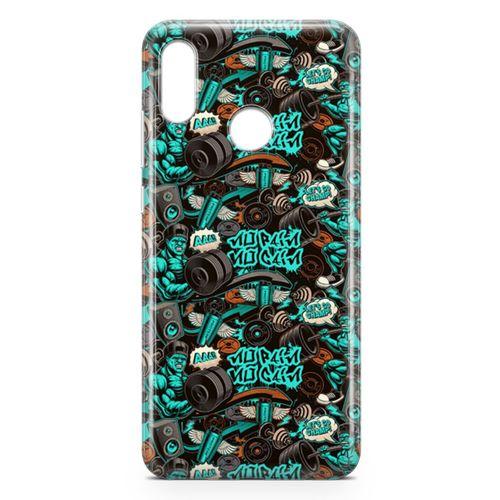 Huawei P Smart 2019 Kılıf Protein Tozu Arka Kapak Koruma Desenli Full Koruyucu