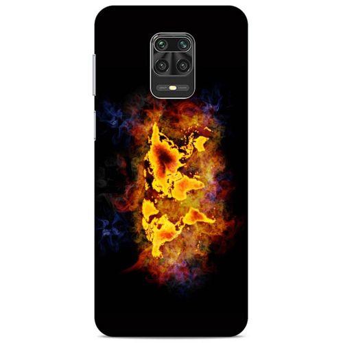 Lopard Xiaomi Redmi Note 9 Pro Uyumlu Kılıf FireX (43) Thin Fit Kılıf Dünya Haritası