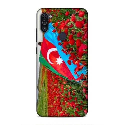 Samsung Galaxy M11 Uyumlu Kılıf Azarbaijan (8) Baskılı Kılıf Azərbaycan Lale