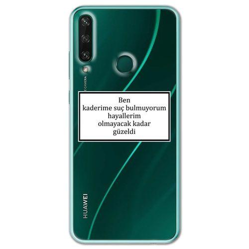 Huawei Y6P Kılıf HD Yazı Baskılı Silikon Arka Kapak - Yazı 5