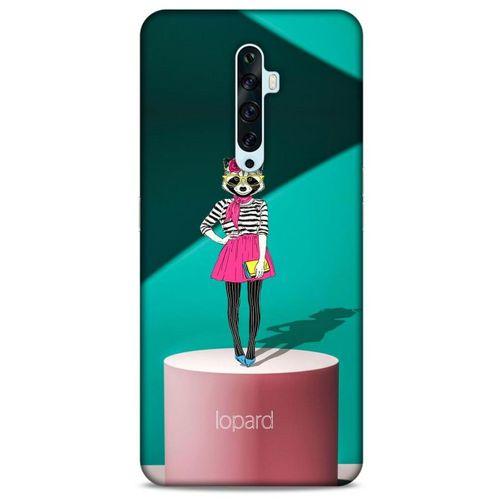 Oppo Reno 2z Kılıf FunnyMaX (10) Full Koruma Kılıfı Yeşil Pembe