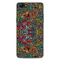 Lopard Oppo A79 Uyumlu Kılıf Soyut Sanat (30) Desenli Silicone Case