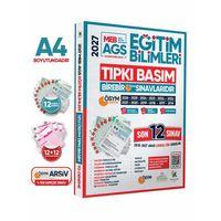 2027 MEB AGS EĞİTİM BİLİMLERİ ÖSYM Çıkmış Soru Tıpkı Basım Kitapçıkları 12li Deneme Paketi