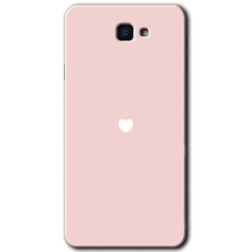 Samsung Galaxy J7 Prime 2 Kılıf HD Desen Baskılı Arka Kapak + Temperli Cam - Sade Kalp